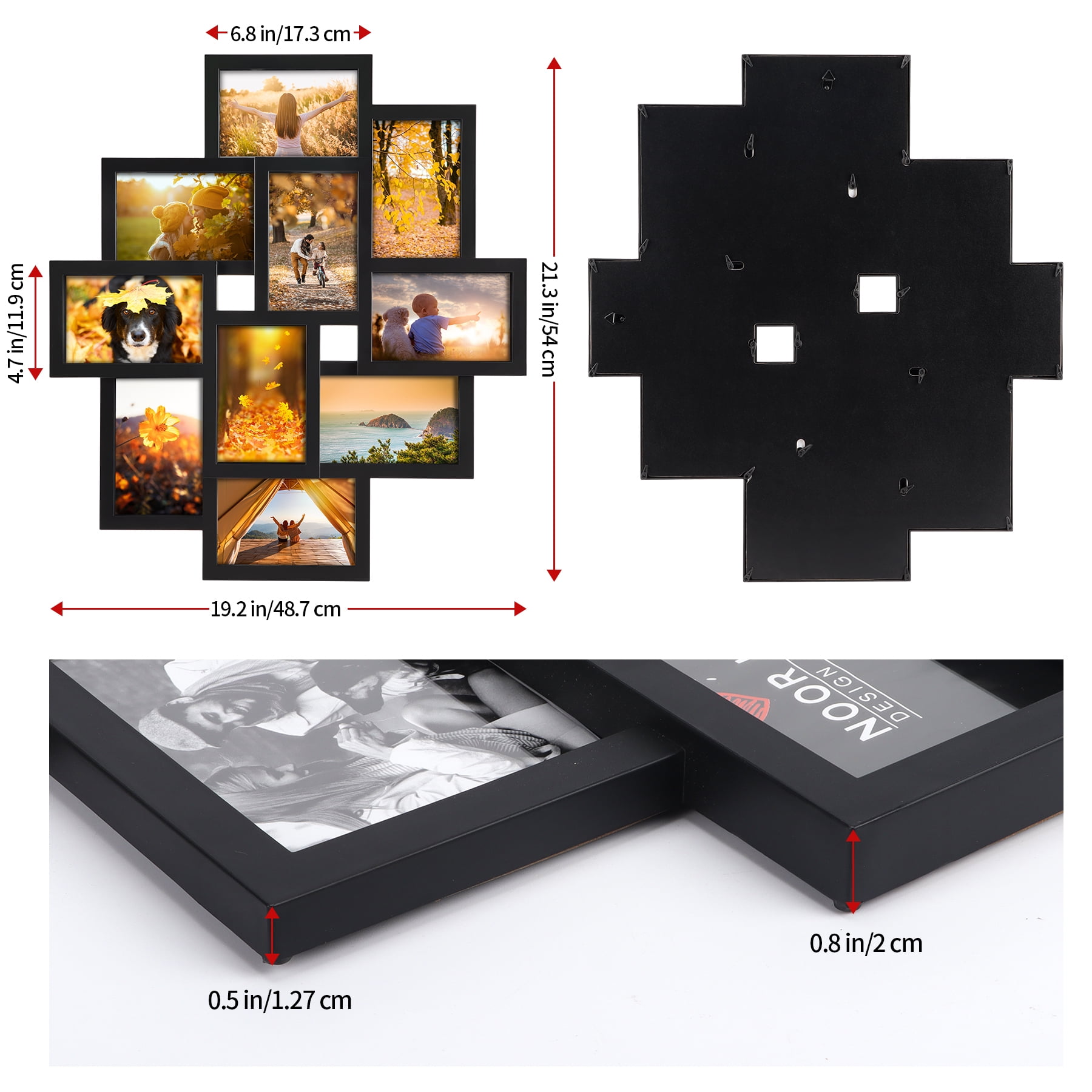 Minimalist Black 4x6 4-Photo Collage Frame – Tammy's Elegant Frames