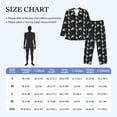 thumbnail image 4 of Naloa Octopus 1 Men’s Pajamas Set - Long Sleeve Button Down Sleep Shirt and Pajama Bottoms Sleepwear Set-Large, 4 of 7
