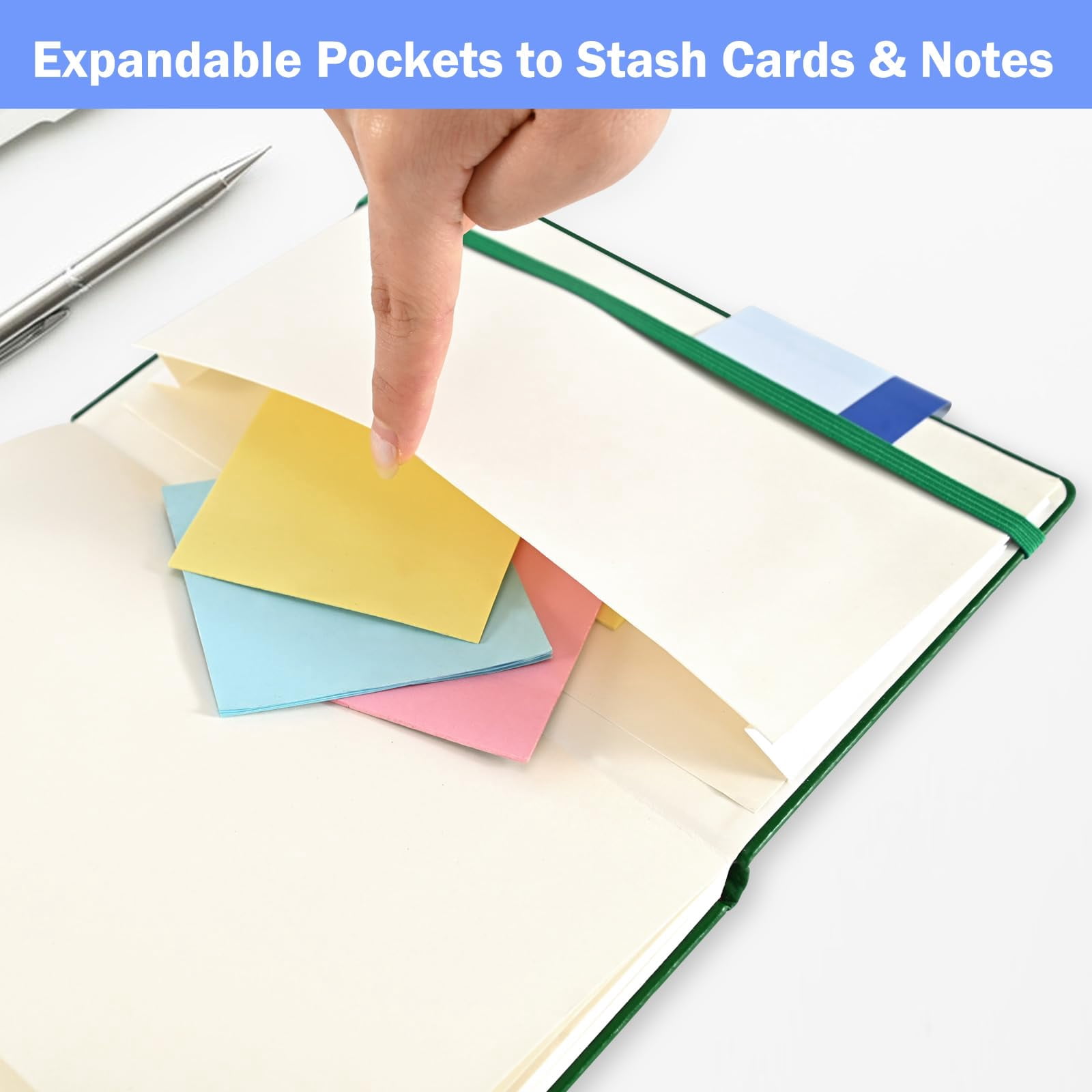 Lined Journal Notebooks  4 Pack 160 Pages 5.5x 8.2-inch Journals For Women Men Hardcover Notebook With 100 Gsm Thick Paper A5 Size College Ruled Writing/travel/work (assorted Color-4 Pack)