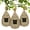 Coffee, variant on Humming Bird Houses for Outside Hanging, Natural Grass Hanging Bird Hut, Hand Woven Hummingbird Nest, Large Wren Finch Bird House for Garden Window Outdoor Home Decoration, 2 Pack