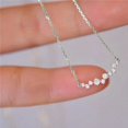 thumbnail image 7 of Sdmnsg-T Diamond Pendant Necklace for Women, Dainty Gold Necklace 18k Gold Plated Paperclip Choker Necklaces Cute Open Oval Necklaces Simple Gold Necklace Jewelry Gifts for Women Trendy, 7 of 7
