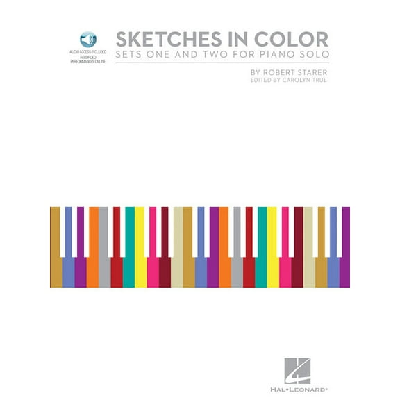 Robert Starer - Sketches in Color Sets One and Two for Piano Solo Book/Online Audio, (Paperback)