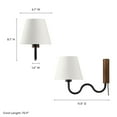 thumbnail image 4 of Sunlit Wall Sconce in Walnut Black, 4 of 10