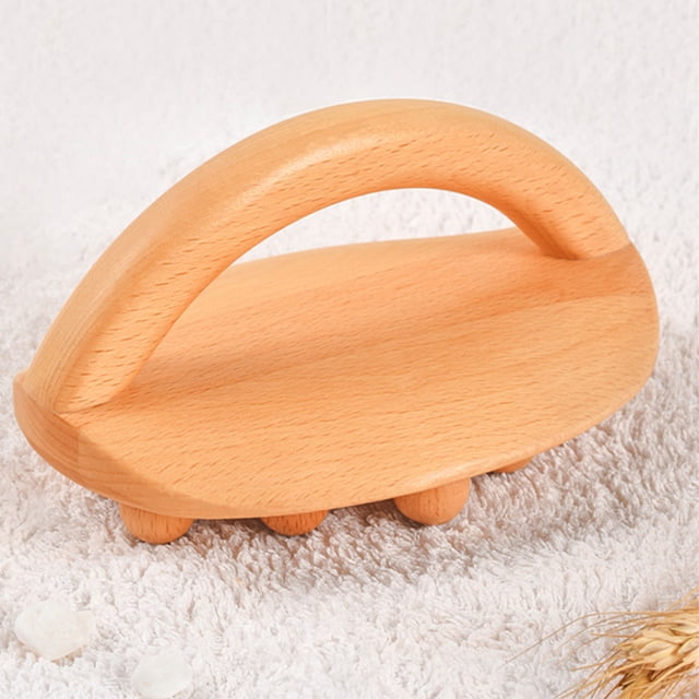 Pincel de Masajeador de Madera de Mano, 14 Cuentas Promueven la Circulación de la Circulación Engrosado Manyen Meridians Massage Cepillo para Piernas