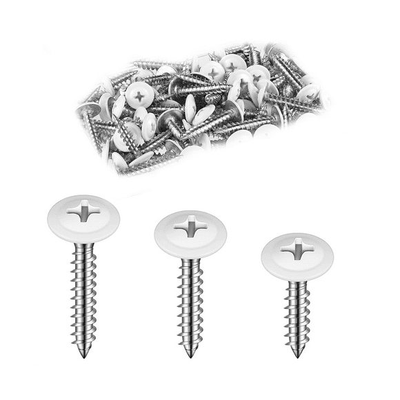 White Screws Wood White Sheet Metal Screw Thread Truss Head Fast Self Tapping White Pan Cabinet Screws