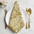 thumbnail image 2 of Yellow Gourd Cloth Napkins, Modern Abstract Art Floral Washable and Reusable Dinner Napkins Set of 6, Table Napkin for Kitchen Party Birthday Wedding Hotel Housewarming 20"x20", 2 of 9