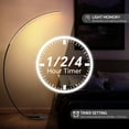thumbnail image 6 of 65 Inch Arched RGB Standing Floor Lamp With Remote - Dimmable Modern Reading Floor Lamps LED Color Changing Curved Ambient Lighting For Bedroom And Living Room, 6 of 6