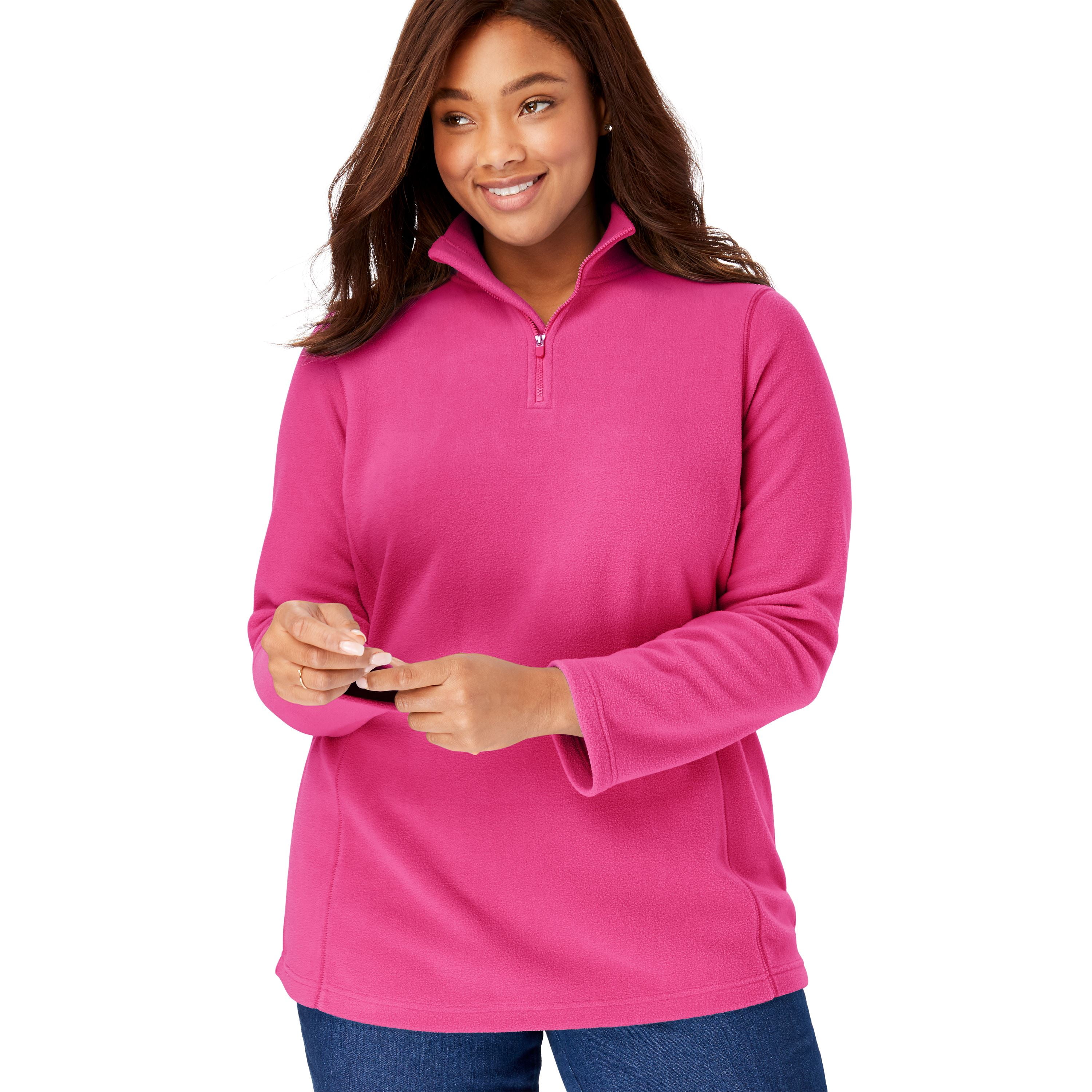 quarter zip pullover plus size