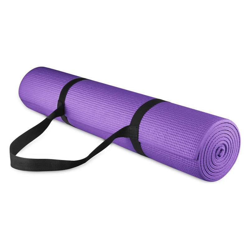 Universal 18" Long Black hook and loop keeps mat rolled Yoga Mat Straps Two 2 