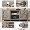 thumbnail image 5 of Alden Design Farmhouse Storage TV Stand for TVs up to 65", Gray, 5 of 9