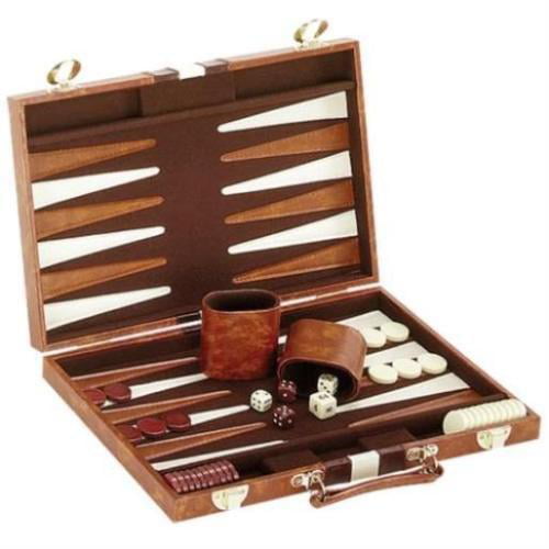 Large Backgammon Game Set in Carrying Case