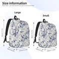 thumbnail image 4 of Daiia Indigo Tie Dye Vintage Canvas Backpack for Men and Women ,Hiking Backpack,Travel Laptop Bag for School,Large Capacity Backpack-Medium, 4 of 8