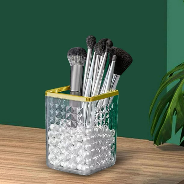 Portalápices, organizador de escritorio, contenedor multifuncional para bolígrafos, soporte para exhibición de lápices, cubo de almacenamiento para Blanco shamjiam Titular de la pluma