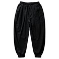 thumbnail image 5 of Boys Harem Jogger Pants Lightweight Loose Fit Sweatpants Elastic Cuff Breathable Summer Bottoms 2-14 Years, 5 of 5