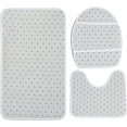 thumbnail image 6 of Sage Green Shamrocks Bathroom Rugs Sets 3 Piece St. Patricks Day Spring Small Bath Mats Set Non Slip Absorbent Bath Mat with U-Shaped Contour Rug Toilet Lid Cover for Bathroom Decorations, 6 of 8