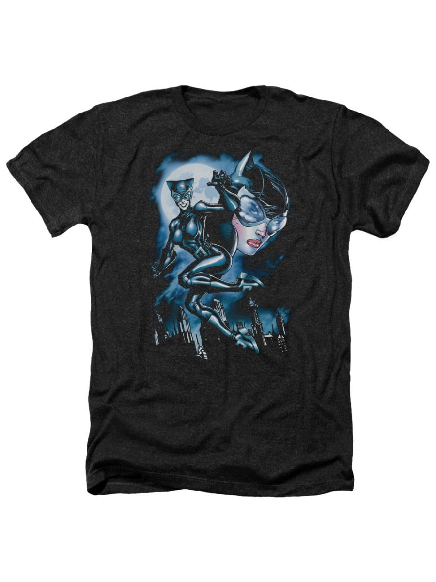 Batman Batman DC Comics Moonlight Catwoman Adult Heather TShirt Tee