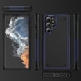 thumbnail image 5 of for Samsung Galaxy S22 Ultra Case, S22 Ultra Case with Self Healing Flexible TPU Screen Protector[2 Pack], Military Grade Dual-Layer Heavy Duty Case for Galaxy S22 Ultra 5G-Blue/Black, 5 of 6