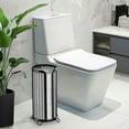 thumbnail image 3 of Toilet Paper Holder Stand, Freestanding Toilet Tissue Organizer, Minimalistic Storage Solution, Reserve Mega Rolls-Modern Black, 3 of 4