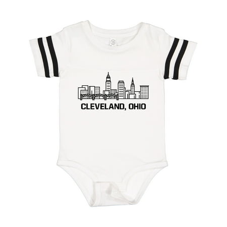 

Inktastic Cleveland Ohio Skyline Gift Baby Boy or Baby Girl Bodysuit