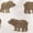 Bear, variant on Hudson Baby Infant Boy Cotton Fleece Bandana Bibs 4pk, Bear, One Size