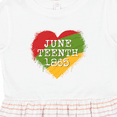 thumbnail image 4 of Inktastic Juneteenth 1865 Heart Girls Toddler Dress, 4 of 5