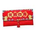 thumbnail image 2 of sobre rojo de año Nuevo Chino, bolsa de tela Hongbao, sobre de dinero de la de dragón 2024, bolsillo rojo para graduación, año Nuevo Lunar Estilo E, 2 of 10