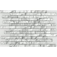 thumbnail image 3 of Dundee Deco's White Grey Faux Stone PVC 3D Wall Panel, 3.2 ft X 2.1 ft (99cm X 65cm), Pack of 5, Interior Design Wall Paneling Decor, Total Coverage 34.5 sq. ft. (3.2 sq. m), 3 of 4