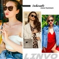 thumbnail image 3 of LINVO Round Polarized Tortoise Frame Green Sunglasses for Women Men UV400 Vintage Retro Trendy Style, 3 of 8