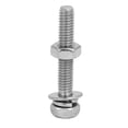thumbnail image 3 of Unique Bargains M4 x 25mm 304 Stainless Steel  Hex Head Bolts Nuts w Washers 20 Sets, 3 of 4