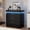 Black, variant on Modern Black Nightstand with Charging Station and LED Lights - Sliding Top Drawer, Ideal for Bedroom and Living Room