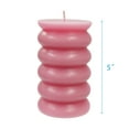 thumbnail image 6 of Better Homes & Gardens Unscented Bubble Pillar Candle, 3x5 Inches, Pink, 6 of 6