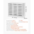 thumbnail image 3 of KFFKFF Document Divider, 24 Sections Office Postbox with Modifiable Racks, Timber Post Sorter Medium Density Fiberboard for Office, Home, Classroom Storage of Files, Documents, Papers, in White, 3 of 9