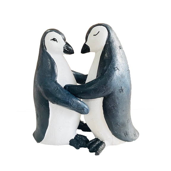 NSESSHome Adorable Penguin Couple Sculpture, Garden Decoration Ornament, Perfect for Home Decor and Gifts