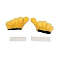 thumbnail image 3 of Quzzie 2 Pieces Helmet Sticker Finger Shape Bike Helmet Decorations Helmet Embellishments Cloth Material Removable Attachment Suitable for Skiing Biking Gift Like, 3 of 8