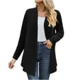 thumbnail image 4 of Fesfesfes Dressy Jacket Womens And Winter Sweater Coat Cardigan Long Sleeve Blouse Clothing Loose Tops, 4 of 5