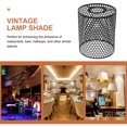 thumbnail image 4 of WASHWEPE 1Pcs Rustic Iron Table Lamp Shade Black for Hallway Modern Style, 4 of 8