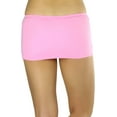 thumbnail image 2 of ToBeInStyle Women's Micro Mini Stretchy Bodycon Novelty Party Skirt - Neon Pink, 2 of 7