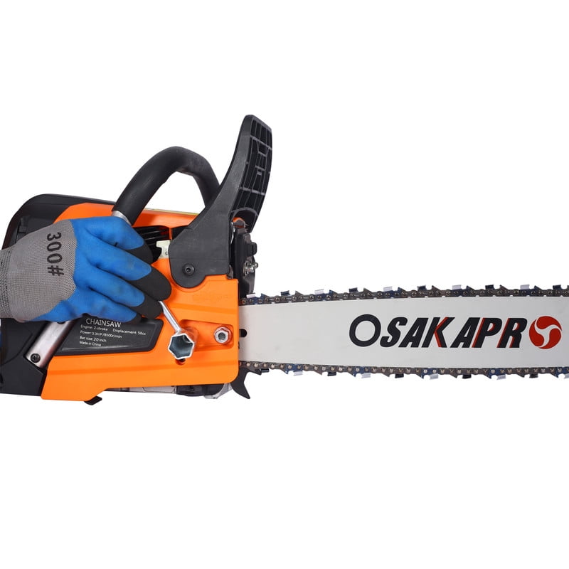 20 in. 2-Stroke Chainsaw with Gas-Powered, 52cc Gasoline, 2.6HP Engine, EPA Compliant