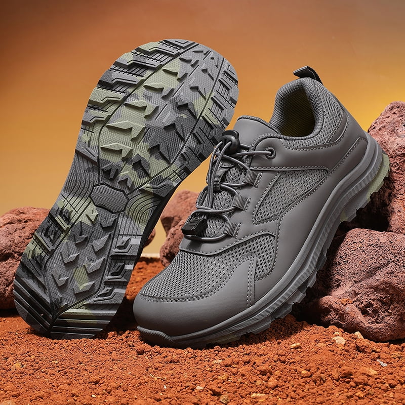 Men's Outdoor Wide-Toe Shoes, Lightweight Wide-Soled Hiking Shoes, Large-Size Wide-Fit Mountaineering Shoes