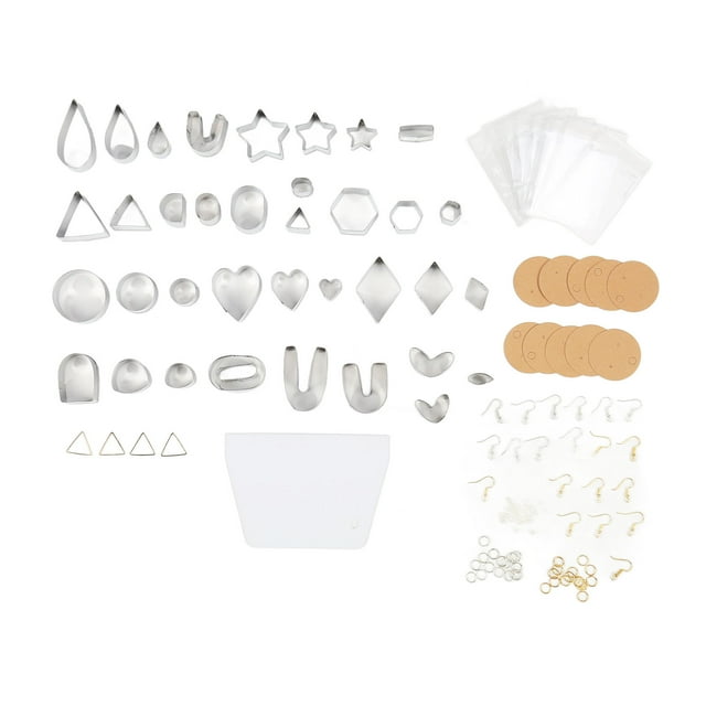 Clay Cutters Set,141pcs Clay Cutters Set Stainless Steel Clay Earring Cutters Molds Earring Clay Cutter Unbeatable Value
