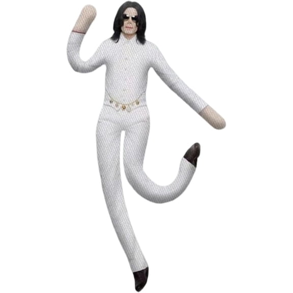 Michael Doll Plush Pop Music Star Plushies Pop Icon Inspired, Limbs Movable Rock Star Classic Plush Halloween Christmas Car Decorations