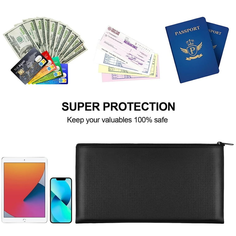 6 Pieces Money Bags With Zipper, Cash Envelopes 7.8×3.9 Inch, 6 Colors Money Pouch Clear Bank Deposit Coin Bag For Multi-Purpose Check Wallet Collectors