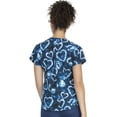 thumbnail image 3 of Heartsoul Break On Through Scrubs Top for Women, Round Neck, HS685, XS, Tie Dye Love, 3 of 7