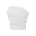 thumbnail image 2 of Raccmtaty Women Summer Tube Tops Lace Patchwork Strapless Cropped Bandeau Backless Shirts for Streetwear Aesthetic Grunge Clothes, 2 of 9