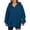 Navy-05, variant on DISKEBUISS Women's Henley Button Pullover Hoodie Raglan Long Sleeve Fleece Sweatshirt with Pockets Casual Fall Winter Tops