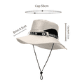 thumbnail image 2 of Sun Hat, Waterproof Wide Birm Bucket Hat UV Protection Boonie Hat for Fishing Hiking Garden Beach, 2 of 5