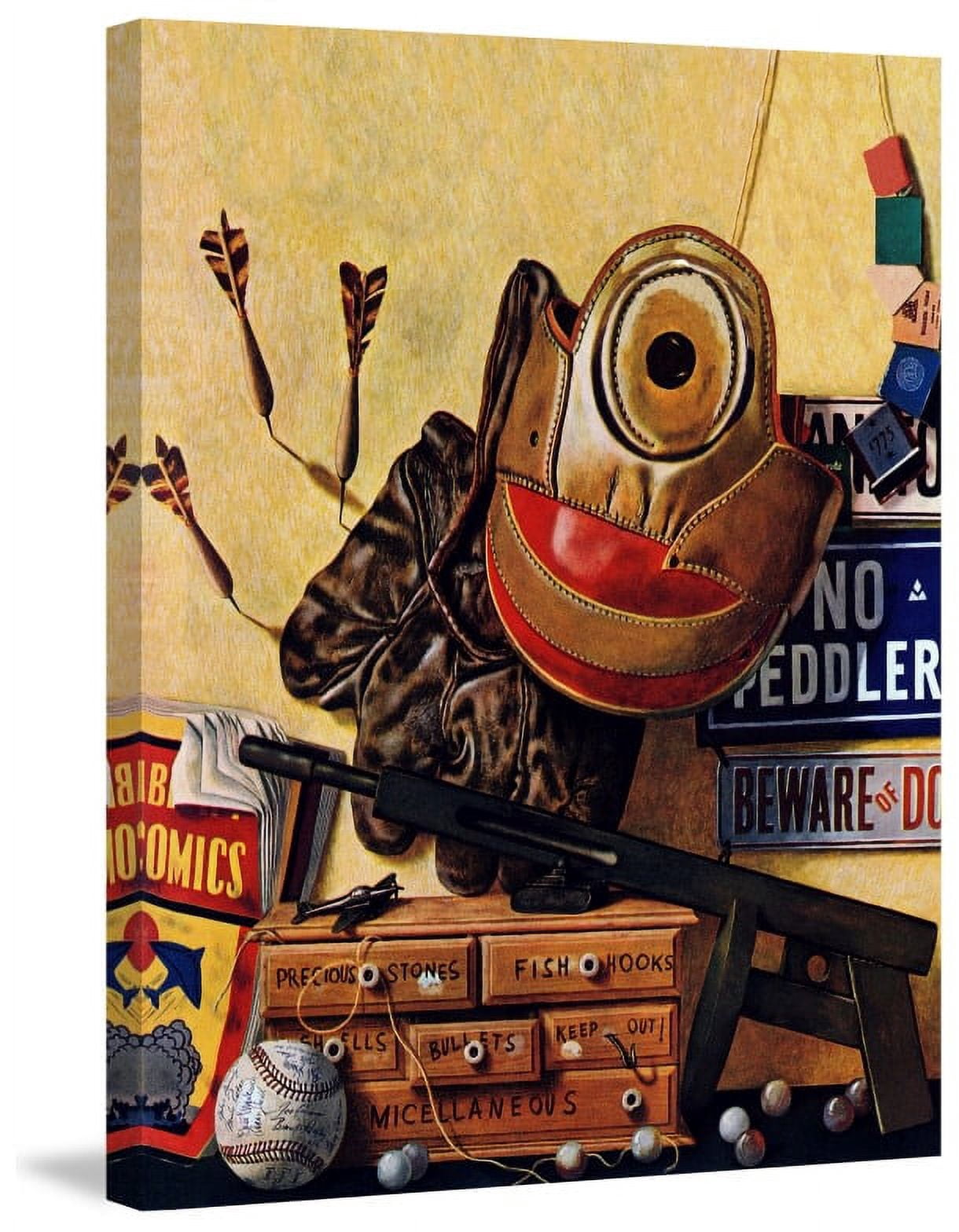 Marmont Hill "Toys for Boys" by Curtis Painting Print on Canvas