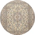 thumbnail image 1 of Ahgly Company Tapis Rond Traditionnel Persan Pêche Orange, 3 Pieds Rond, 1 of 6