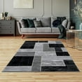 thumbnail image 1 of Lbaiet SL973C23 Black Verena Geometric 2 x 3 ft. Scatter Rectangle Area Rug, Black & Gray, 1 of 7