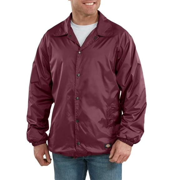Dickies Mens and Big Mens Snap Front Nylon Jacket
